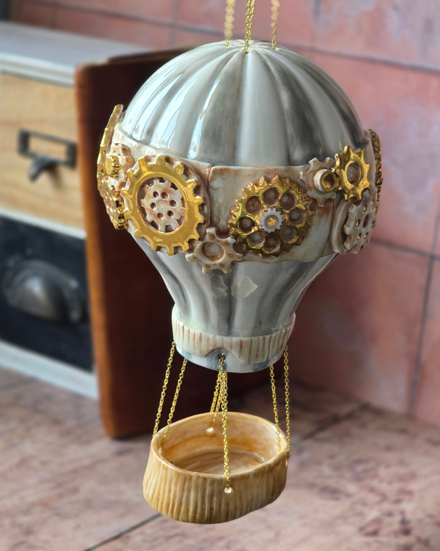 Montgolfière à suspendre "Steampunk"