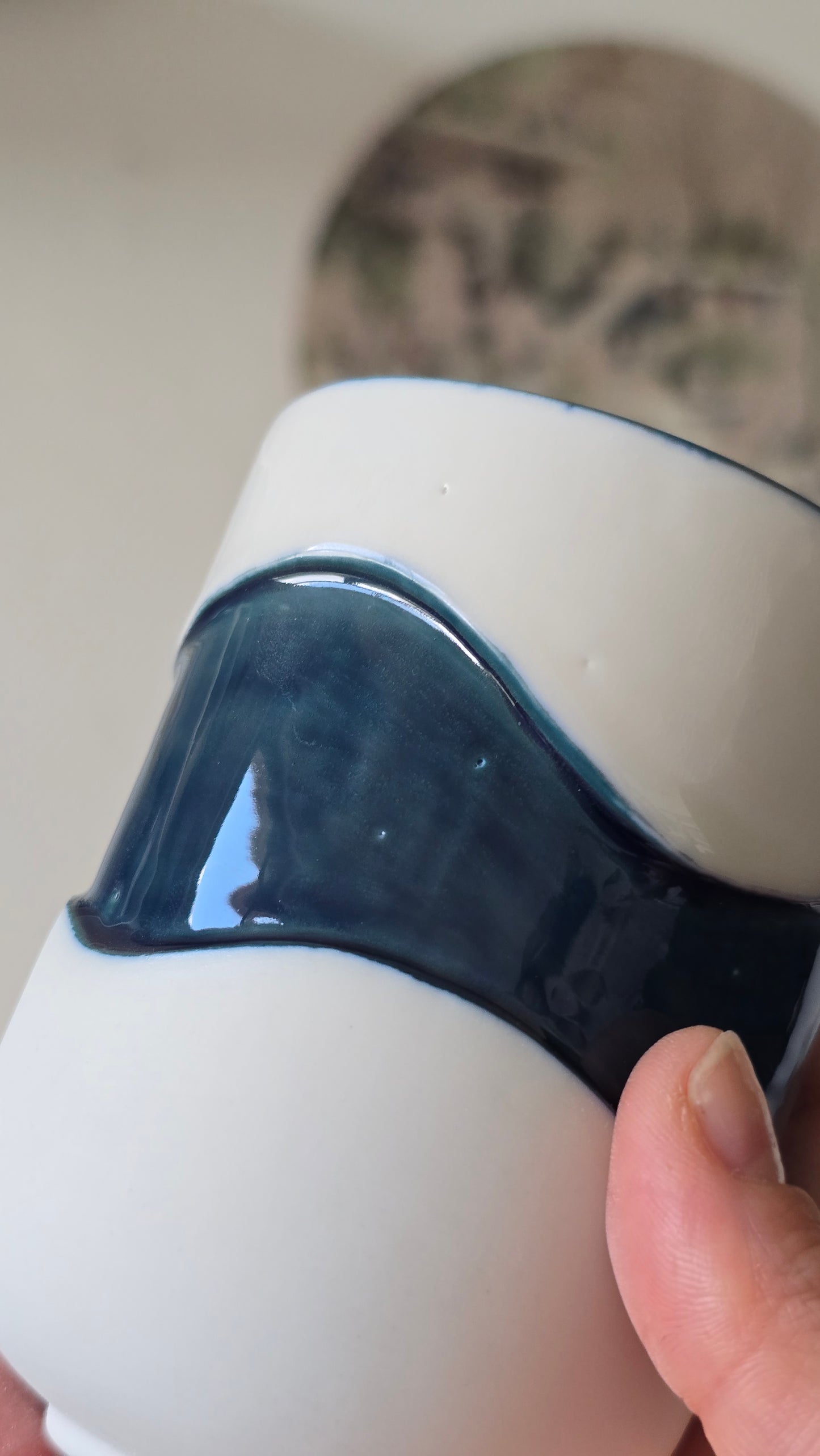Gobelet Wavy vert/bleu