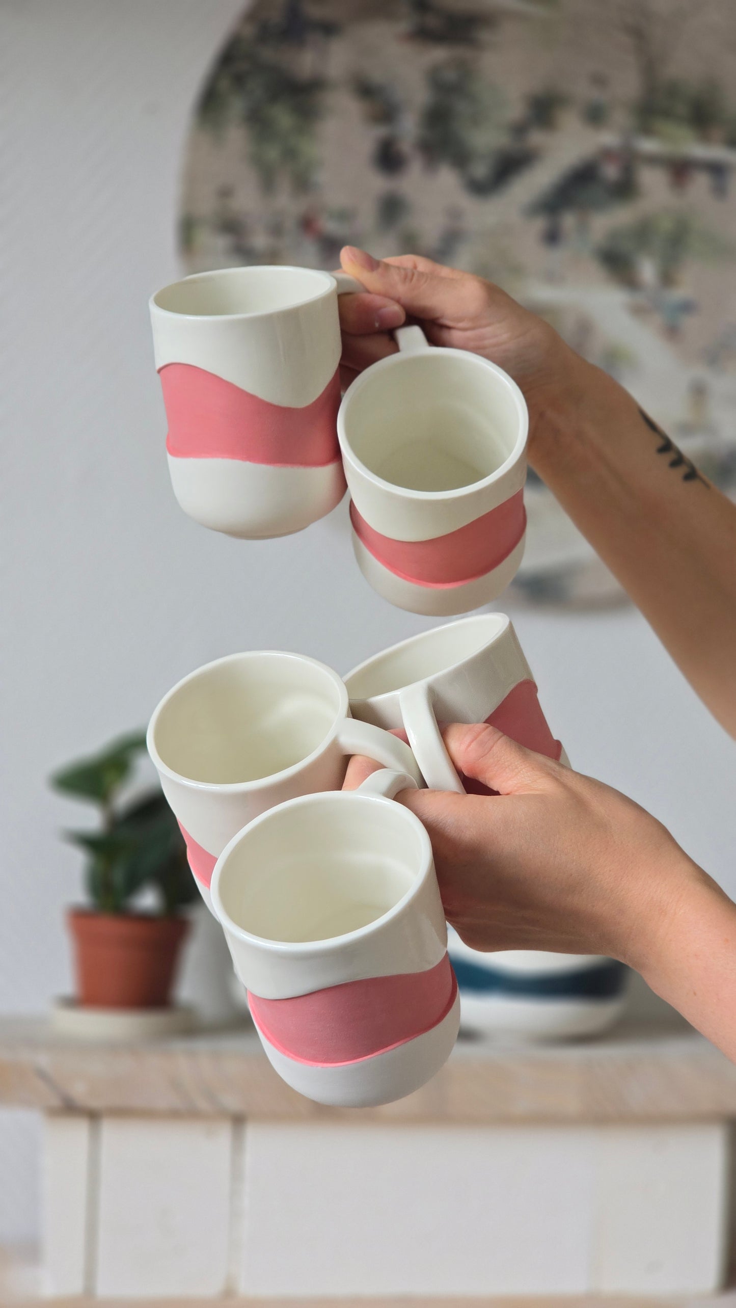 Mug Wavy rose