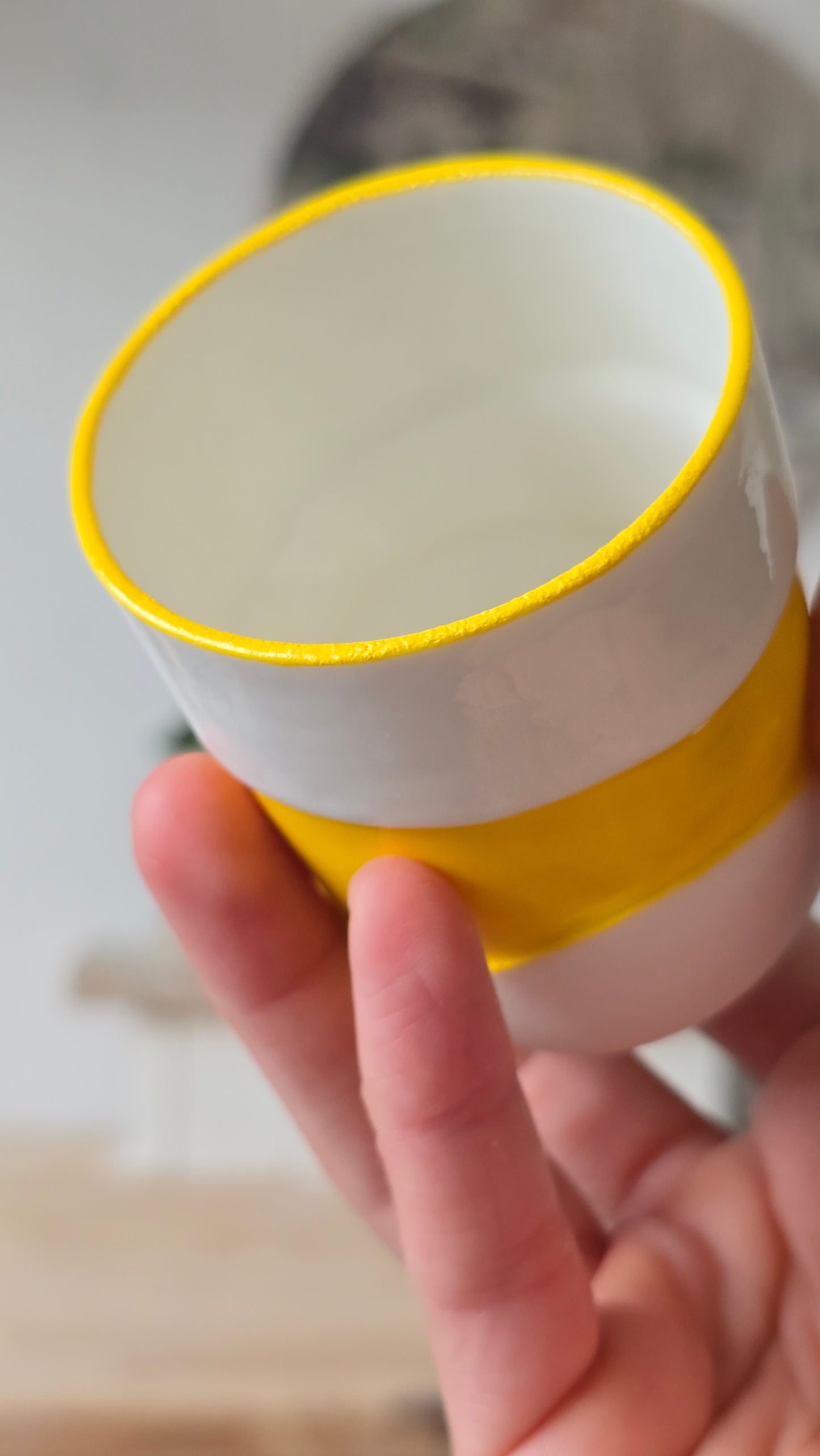 Tasse expresso Wavy jaune