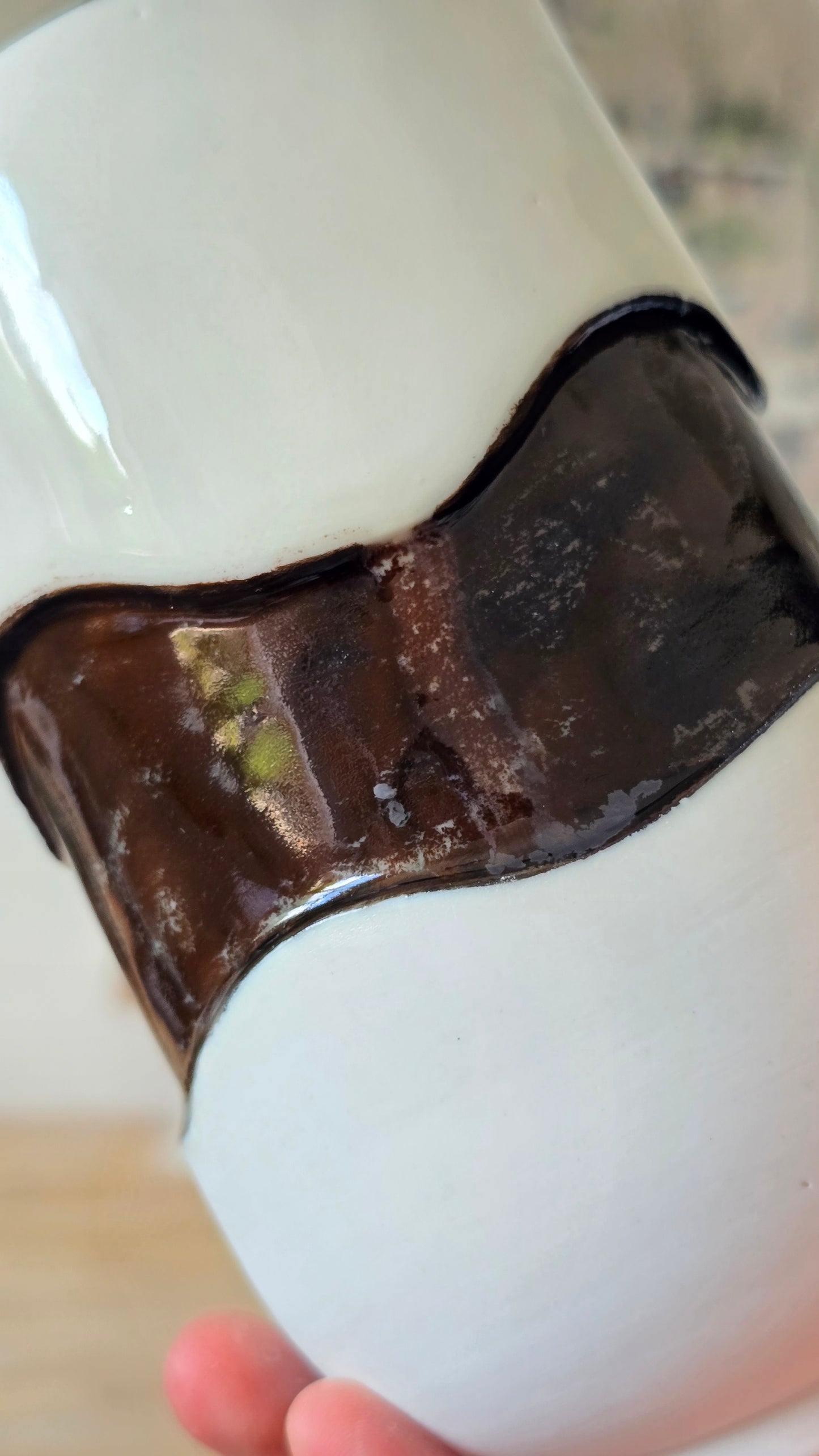 Grand mug Wavy noir