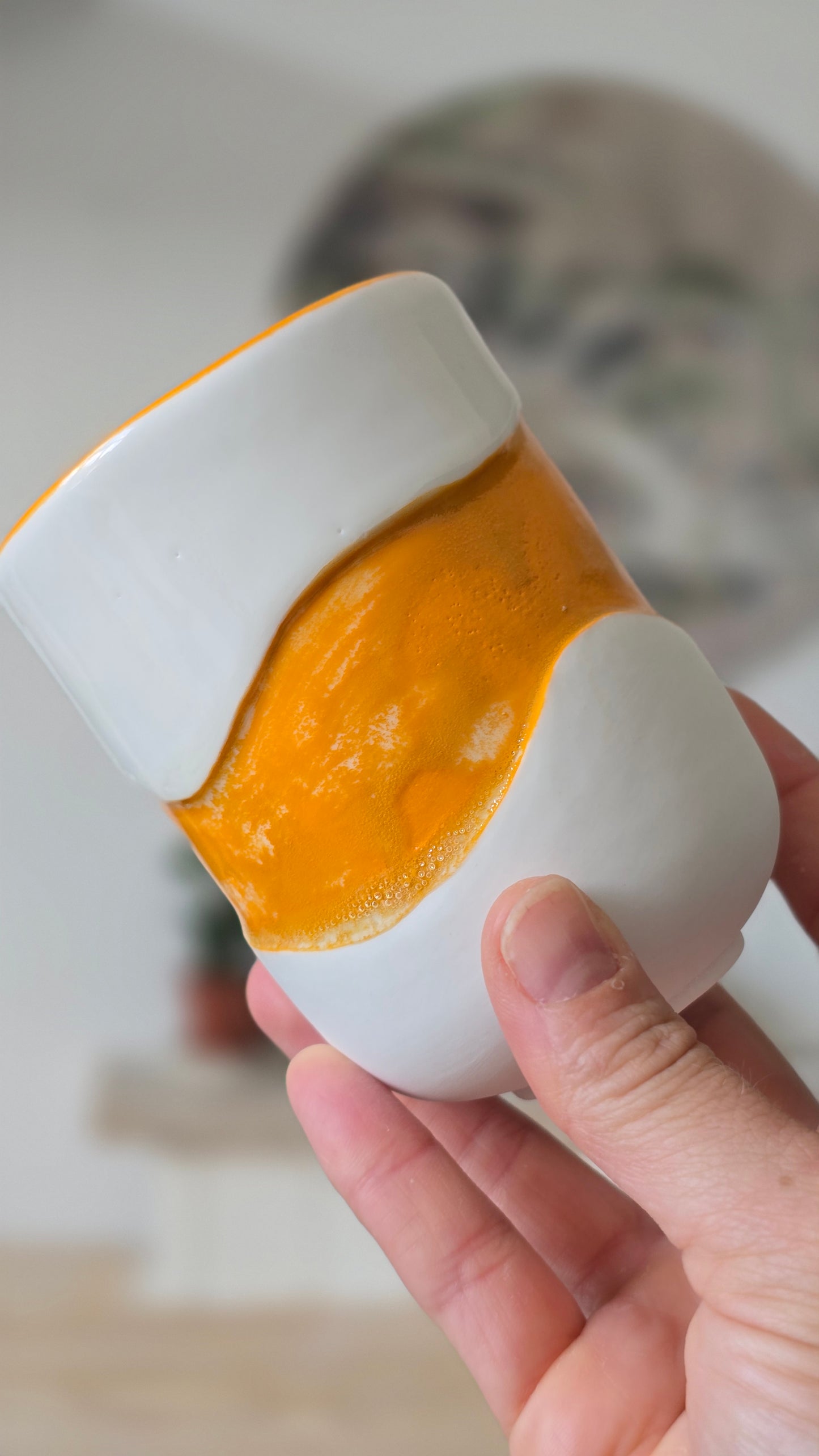 Gobelet Wavy orange