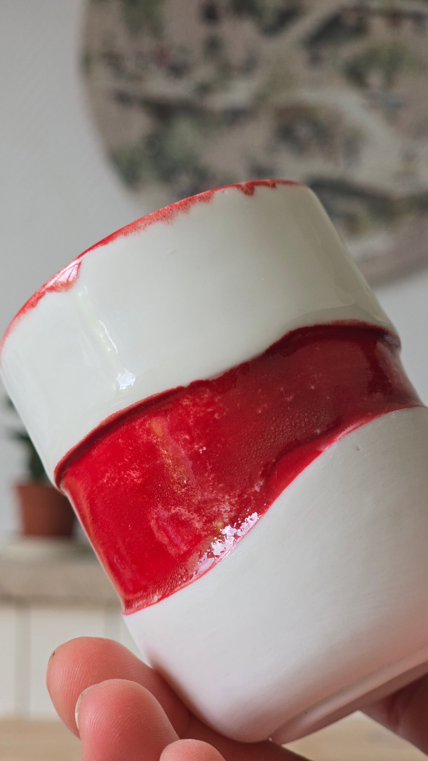 Tasse expresso Wavy rouge