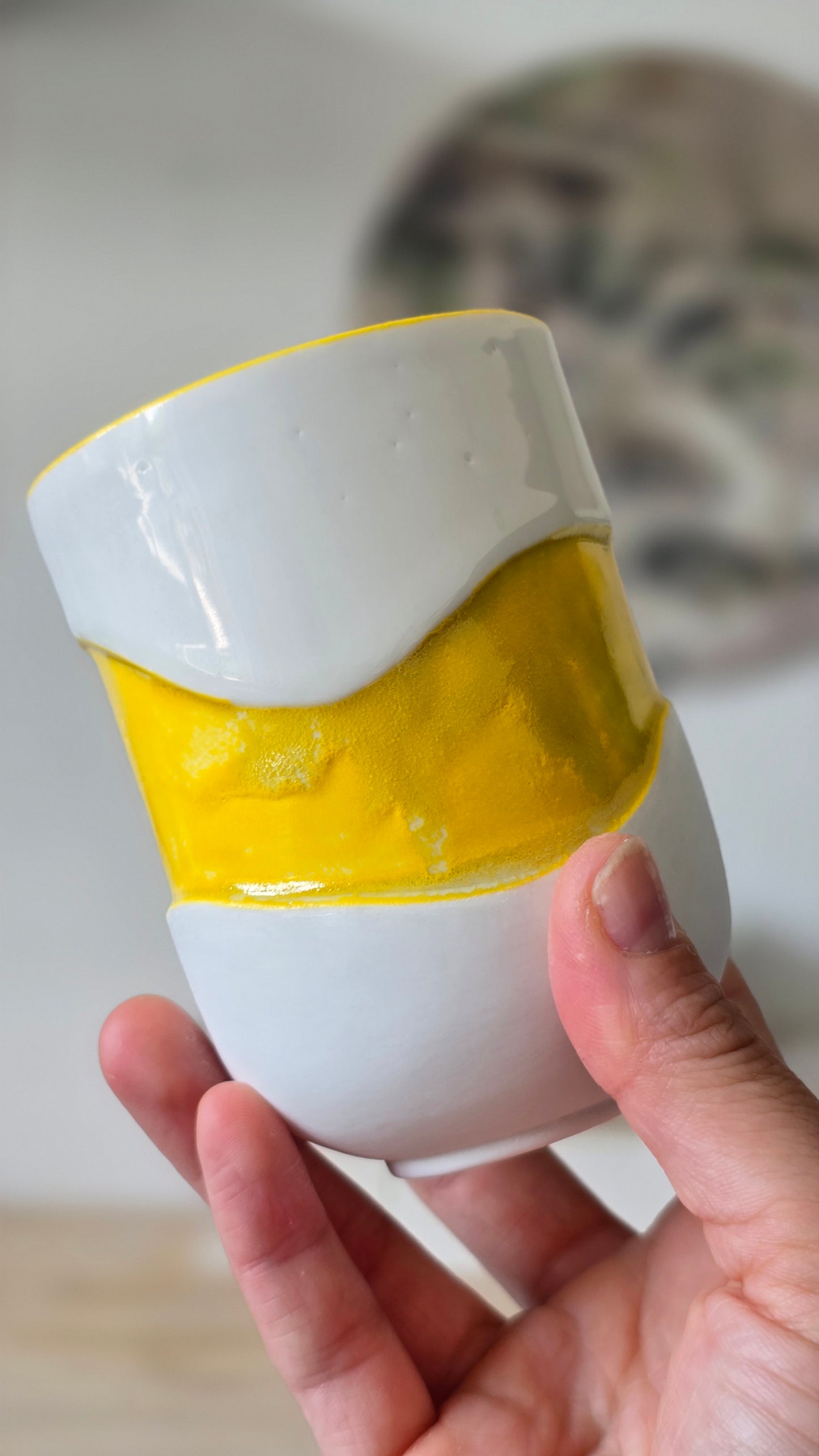 Gobelet Wavy jaune