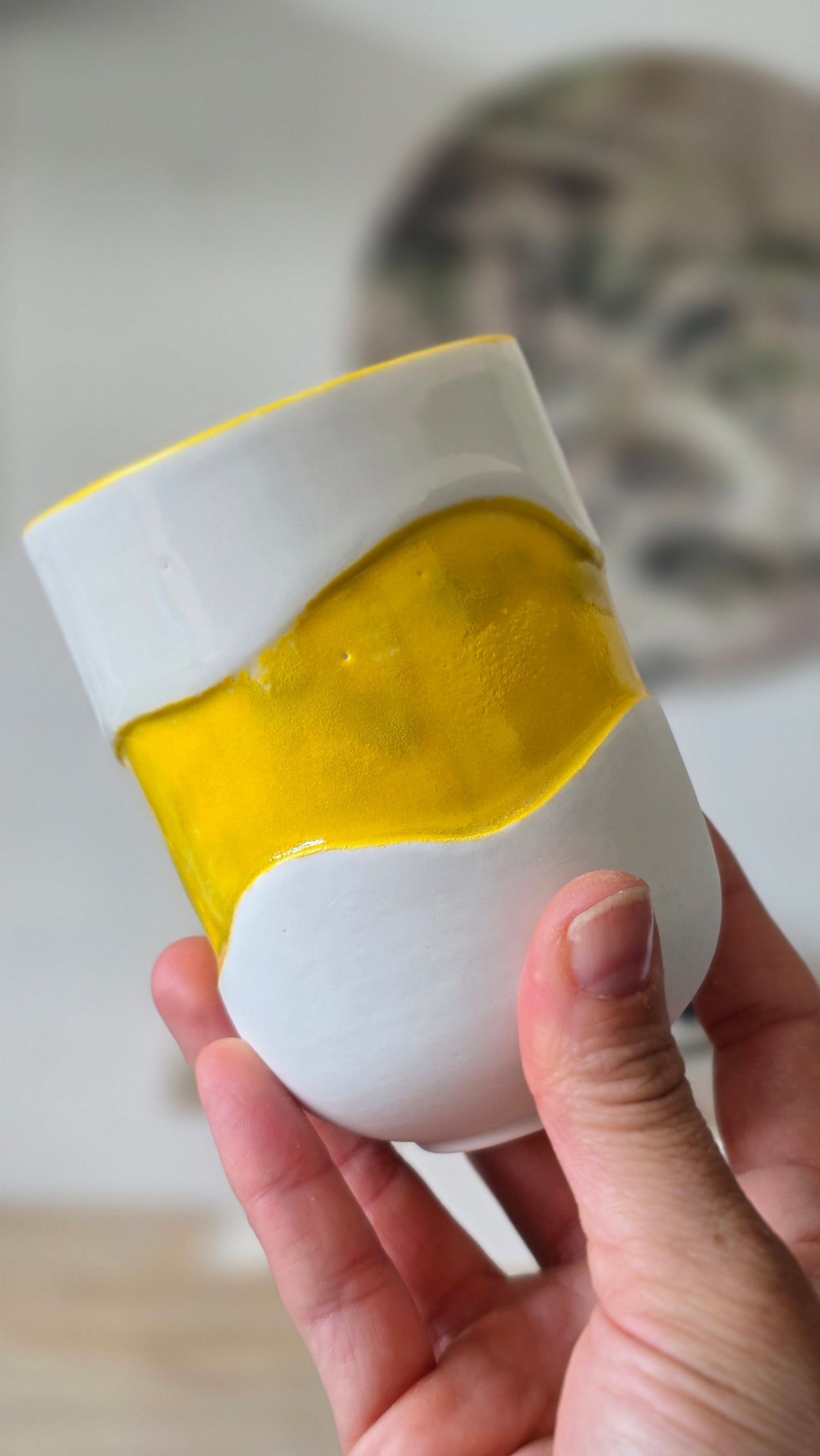 Gobelet Wavy jaune