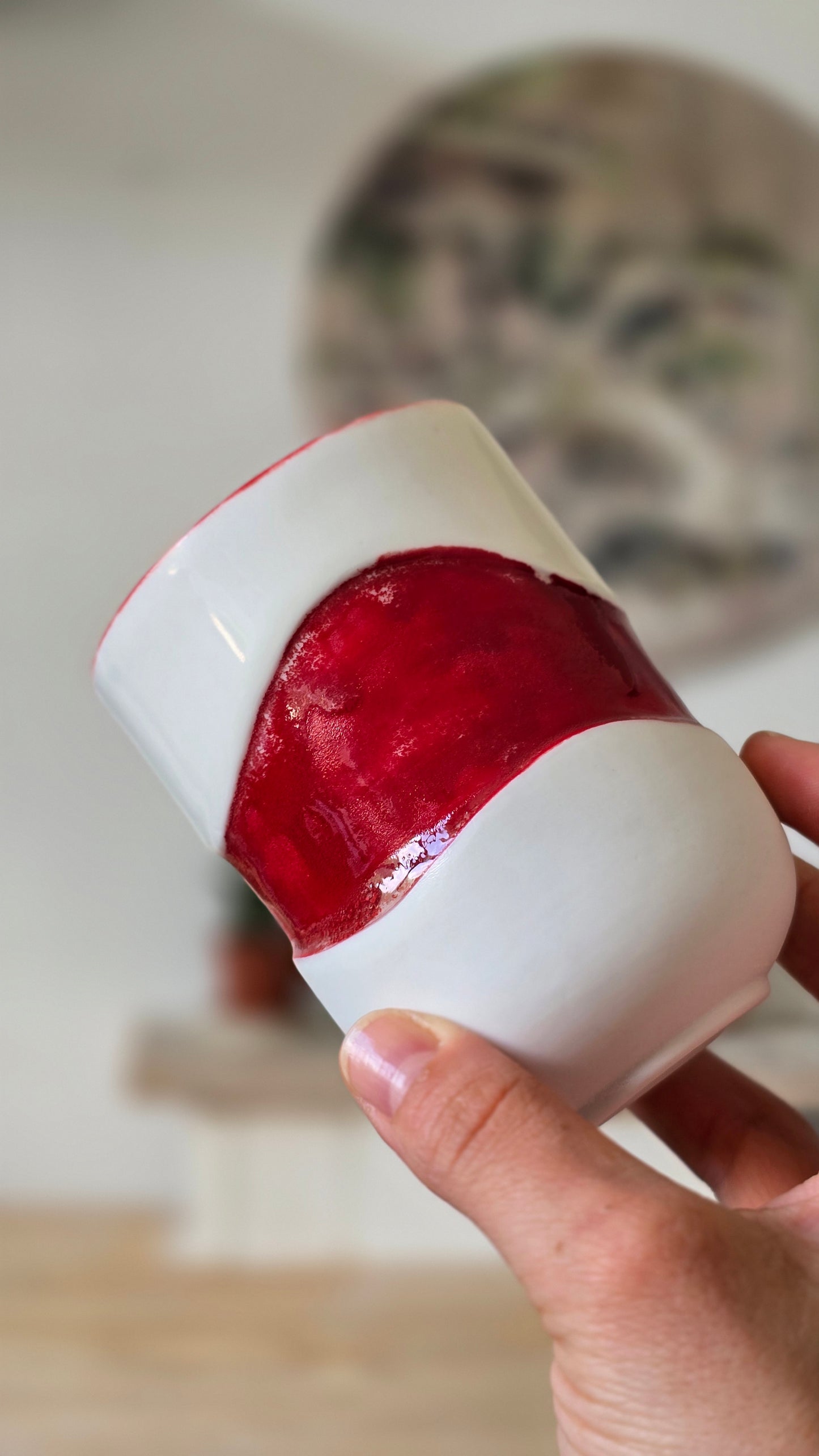 Gobelet Wavy rouge