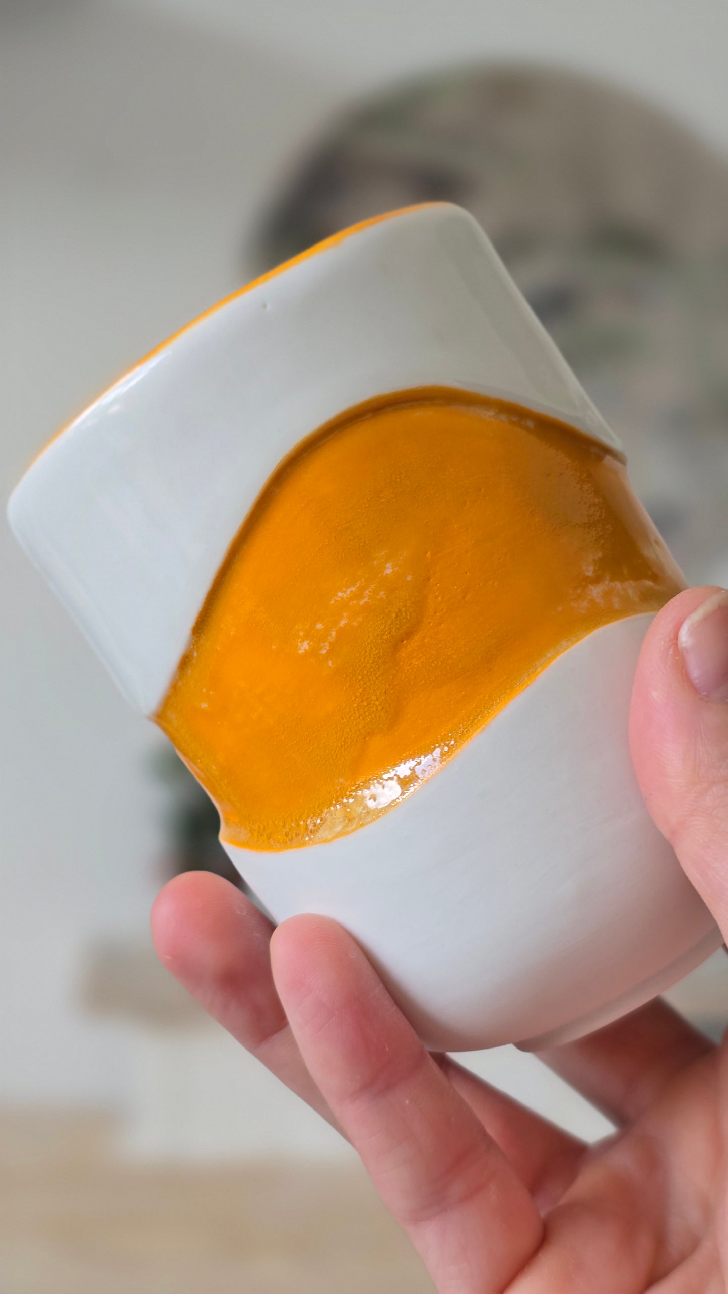 Gobelet Wavy orange