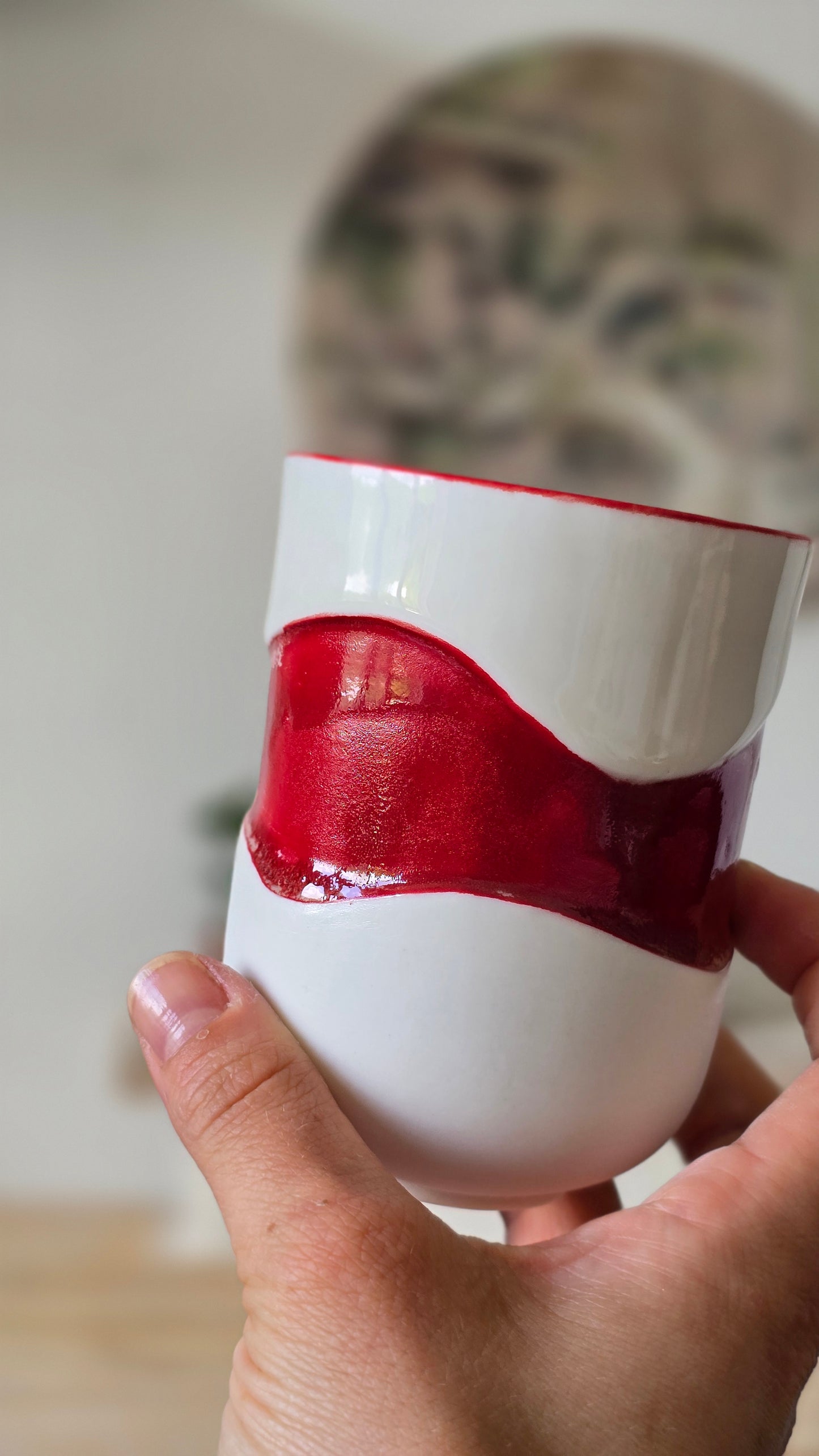 Gobelet Wavy rouge