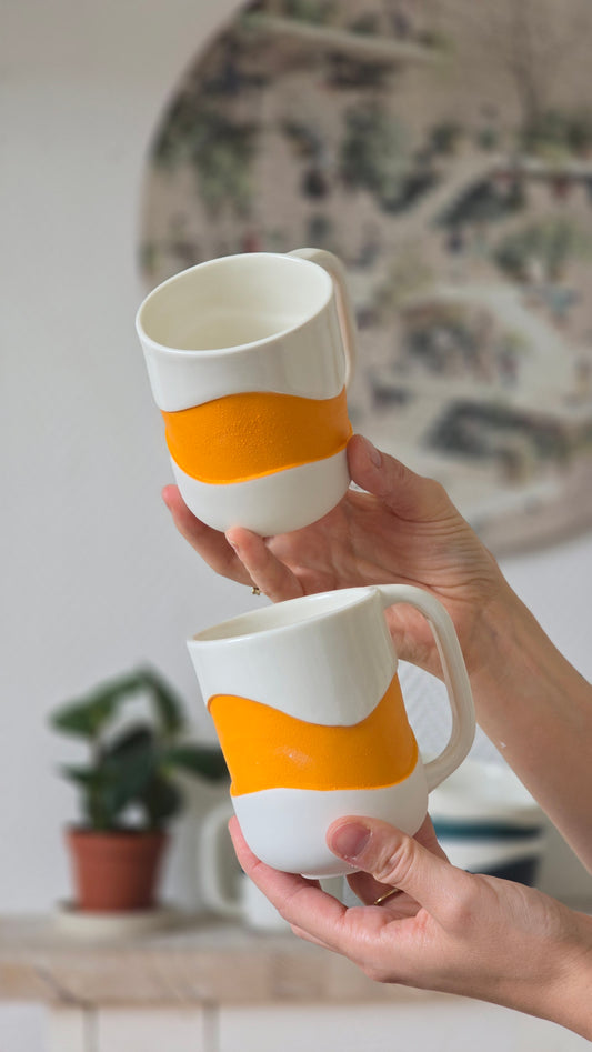 Mug Wavy orange