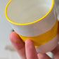 Tasse expresso Wavy jaune
