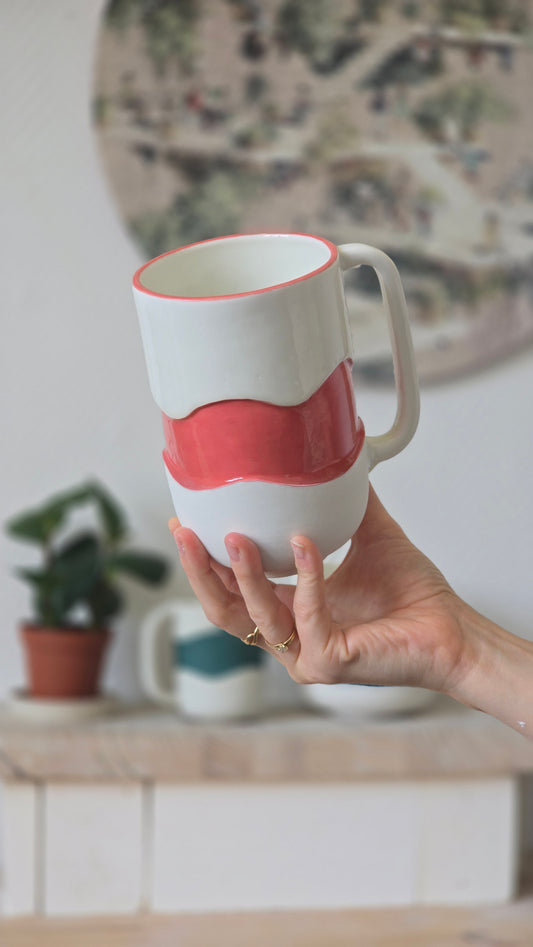 Grand mug Wavy rose