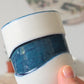 Tasse expresso Wavy vert/bleu