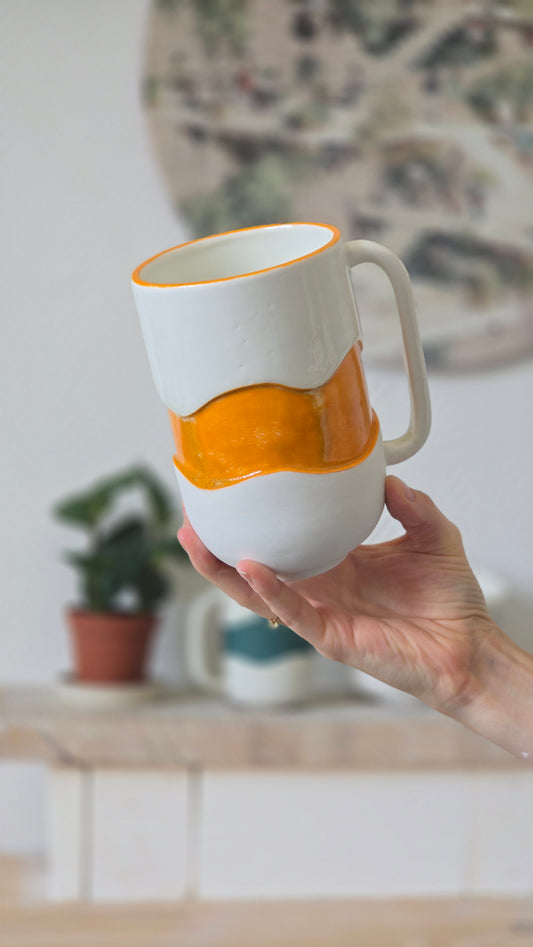 Grand mug Wavy orange