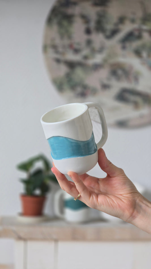 Mug Wavy bleu clair