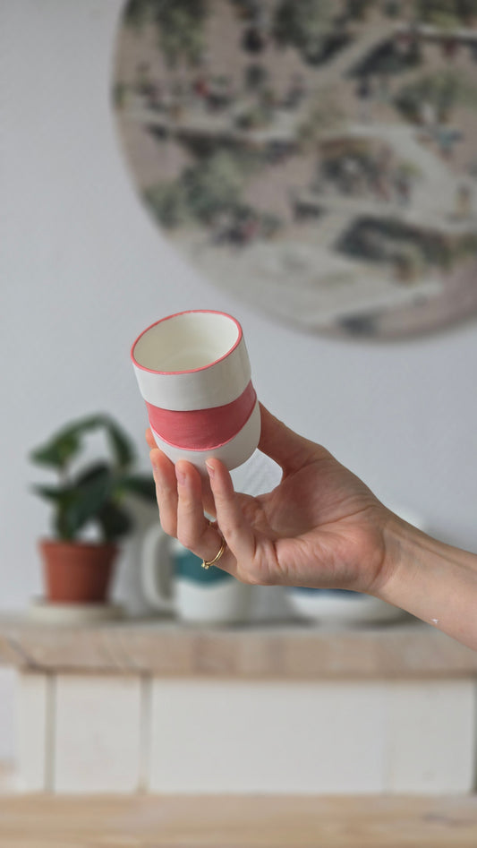 Tasse expresso Wavy rose