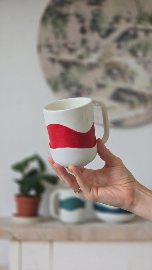 Mug Wavy rouge