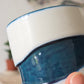 Tasse expresso Wavy vert/bleu