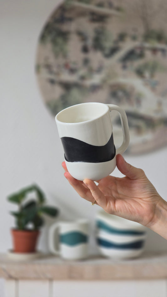 Mug Wavy noir